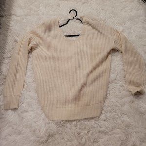 Long Sleeve Sweater  Cross-over back